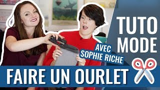 COMMENT FAIRE UN OURLET  ✂️ Avec SOPHIE RICHE [upl. by Vincent221]