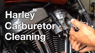 How To Harley Davidson Sportster Carburetor Cleaning [upl. by Inittirb]