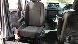 Mercedes Vito W639 installed FASP single swivel passenger seat base [upl. by Ydollem]