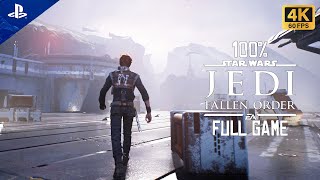 Star Wars Jedi Fallen Order  100 FULL GAME WALKTHROUGH  PS5 4K60 GAMEPLAY  No Commentary [upl. by Aronoh]