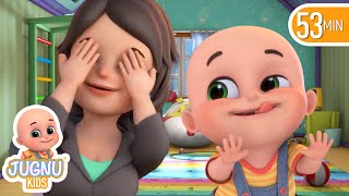 Peek a Boo Song abc  Jugnu Kids Nursery Rhymes amp Kids Songs [upl. by Ees29]