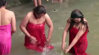 Neket nepali momen holy bath in sali nadi [upl. by Kristie182]