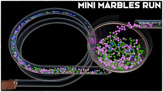 Mini Marbles Run 3D Animation [upl. by Anaigroeg]