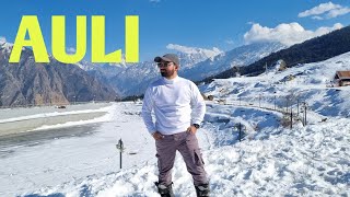 AULI  DELHI TO AULI UTTRAKHAND SNOW ACTIVITY [upl. by Anelrad]