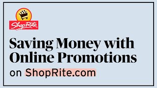 How to Save with Online Promotions  Digital HowTos  ShopRite Grocery Stores [upl. by Camfort]