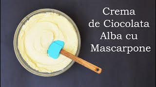 Crema de Ciocolata Alba cu Mascarpone pentru Tort si Prajituri  Robert Eisler [upl. by Areehs]