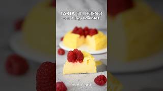 Tarta SIN HORNO con 3 INGREDIENTES 🍓 postresfaciles postresrapidos [upl. by Nelson464]