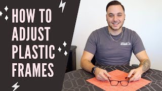 HOW TO ADJUST PLASTIC GLASSES  How to Adjust Glasses at Home [upl. by Nyrual]