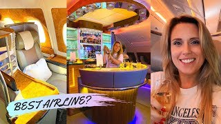 EMIRATES BUSINESS CLASS A380 REVIEW LondonDubai [upl. by Gilbertson]