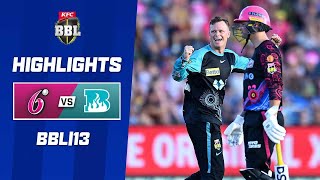 Sydney Sixers v Brisbane Heat  BBL13 [upl. by Hazelton]