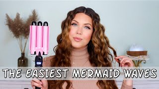 How I Wave My Hair Effortless Waves Hair Waver Tutorial How To Crimp  Wave Your Hair  Faith Drew [upl. by Enilesor]