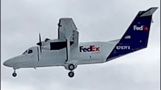 RARE FedEx Feeder Empire Airlines Cessna 408F SkyCourier Landing In Idaho Falls N767FX [upl. by Astera]