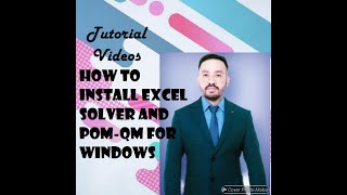 HOW TO INSTALL EXCEL SOLVER amp POMQM FOR WINDOWS [upl. by Cofsky]