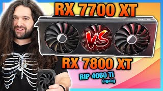 AMD RX 7700 XT GPU Review amp Benchmarks vs 7800 XT 6800 XT RTX 4060 Ti amp More [upl. by Leonid466]