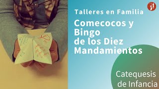 Manualidades  Juegos de comecocos y bingo  10 Mandamientos [upl. by Fredrika]