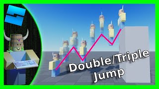 Roblox Double Jump Script  Roblox Studio Tutorial [upl. by Selrac]