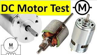 Learn how to test DC Motor with a multimeter Motor winding testing [upl. by Zimmerman]