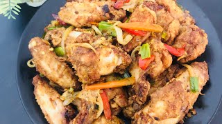 Salt and Pepper Chicken Wings  সল্ট এন্ড পেপার চিকেন উইংস  How To Make Salt amp Pepper Chicken Wings [upl. by Nilkoorb912]