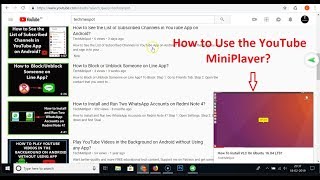 How to Use the YouTube MiniPlayer [upl. by Hgeilhsa389]