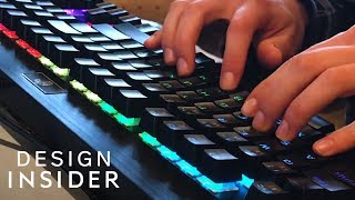 Gaming Keyboard Lights Up With Colors [upl. by Hadwyn226]