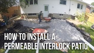 How to Install a Permeable Interlock Patio [upl. by Orrocos56]