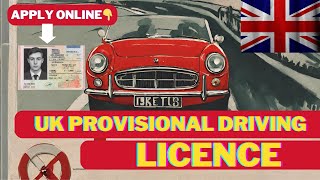 HOW TO APPLY FOR UK PROVISIONAL DRIVING LICENCE STEPBYSTEP GUIDE [upl. by Angeline]