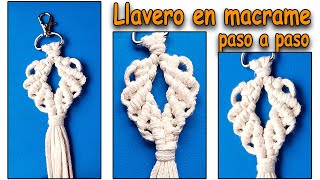 Tutorial llavero circular minimalista macramé PASO A PASO ✨Minimalist circular keychain tutorial [upl. by Eiramaliehs]