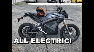 2017 Zero DSR Review  Test Ride Completely ELECTRIC Motorcycle [upl. by Albertine136]