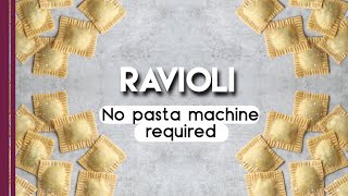 How to make Ravioli from scratch without pasta machine  Italian recipe [upl. by Dahij]