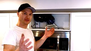 Range Hood Duct Install  Howto  DIY [upl. by Hardwick]