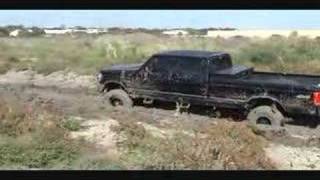 F350 Turbo Deisel Goes almost stuck in mud [upl. by Marden]