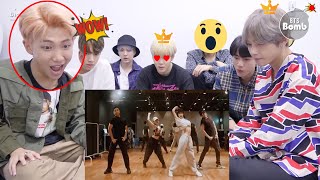 BTS Reaction quotLISA BLACKPINK  City Girls DANCE PRACTICEquot [upl. by Enelad667]