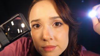 ASMR Mysterious Skin Ailment  Face Eye amp Ear Exam Ear Cleaning [upl. by Coffey]