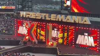 Wrestlemania 40 becky lynch and rhea ripley entrance [upl. by Aneis]