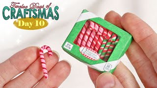 Peppermint Candy Canes with Box – Day 10 – Twelve Days of Craftsmas [upl. by Atirak483]