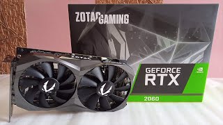 ZOTAC Gaming GeForce RTX 2060  Unboxing  2020 [upl. by Rabiah]