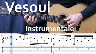 Jacques Brel Vesoul  PlayAlong Tab  Fingerstyle [upl. by Kciredorb]