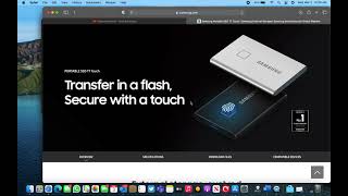 Samsung T7 Touch SSD Software working on M1 Mac [upl. by Asamot]