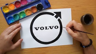 How to draw the VOLVO logo [upl. by Gariepy50]