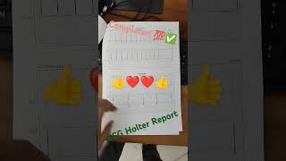 Complete ECG Holter report cardiography reels shortvideo cardiorespiratory shorts short [upl. by Libenson520]