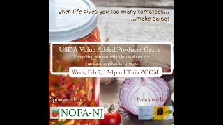 ValueAdded Producers Grant Informational Webinar February 2024 [upl. by Grantham]