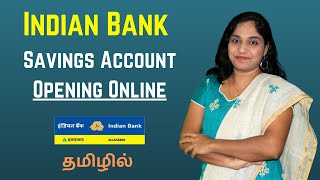 Indian Bank Savings Account Opening Online in Tamil  How to apply online Indian Bank saving account [upl. by Crandell920]