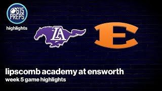 TSSAA Football Highlights Ensworth 17 Lipscomb Academy 3 [upl. by Eciral135]