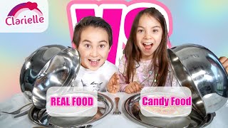 Real Food VS Candy Food  Fake Food  Clarielle [upl. by Nioe]