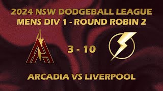 NSWDL Mens 2024  Round Robin  Arcadia Assassins vs Liverpool Lightning [upl. by Cissej9]