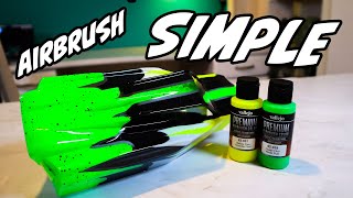 Painting An RC Car Body Shell amp Learning New Tricks  How To Airbrush Paint [upl. by Meares]