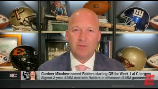 ESPN NFL LIVE  Gardner Minshew Can Have TRUE Success With Las Vegas Raiders [upl. by Iaj]