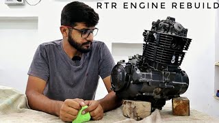 Engine Rebuild Guide  TVS Apache RTR 180160 2V [upl. by Astto467]