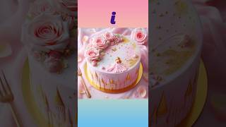 Choose Your First Name Letter Birthday Cake 🎂birthdayparty birthdaycake shortsvideo shorts i ❤️ [upl. by Aicemat165]