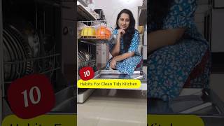 10 आदतें साफ किचन की 10 Habits For Clean Kitchen kitchen home hacks kitchentips kitchenhacks [upl. by Attey196]